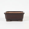 Black Ceramic Bonsai Pot - Rectangle 10" x 8" x 4"