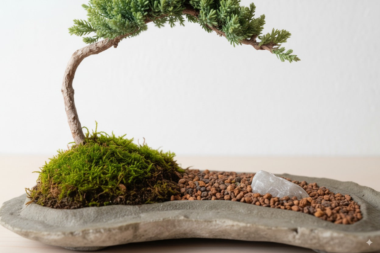 🪨 Juniper Bonsai on Rock Slab – A Living Work of Art (8 Years Old)