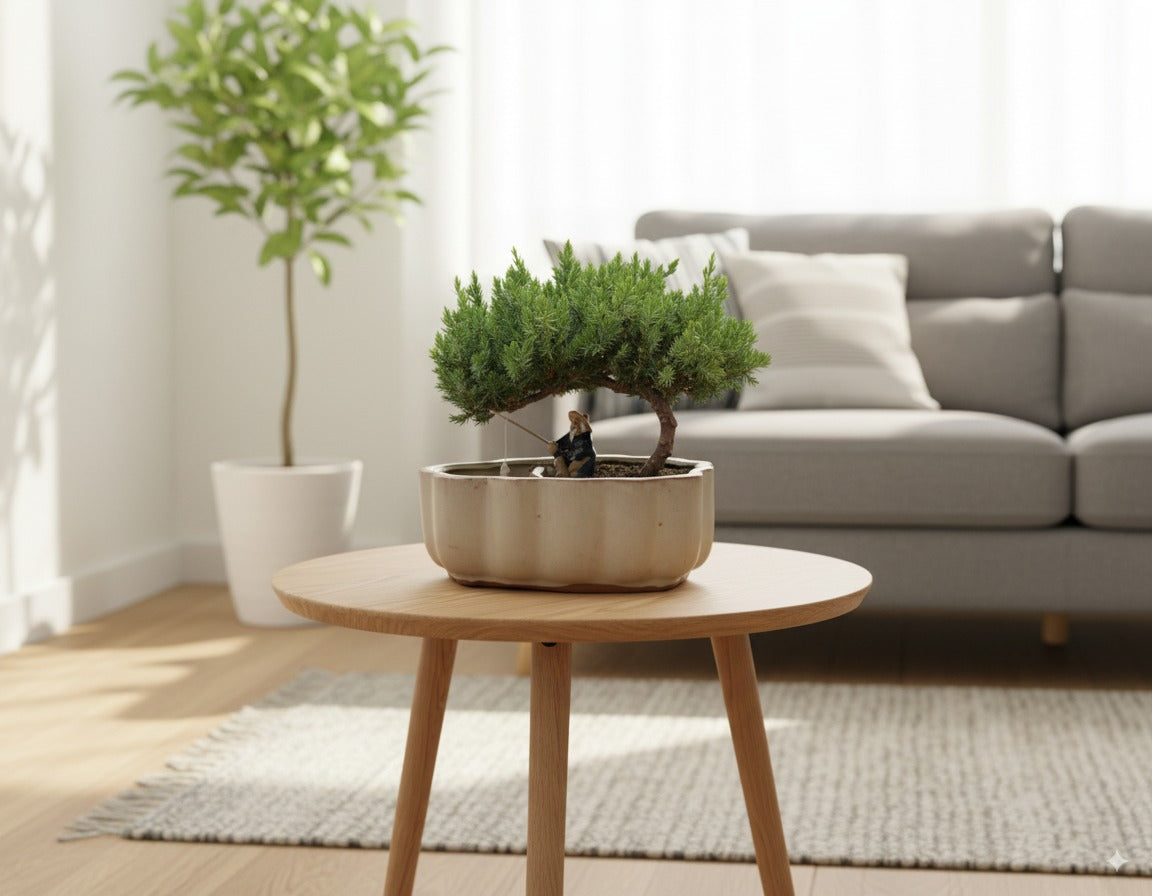 🌊 Trained Juniper Bonsai Tree – 7 Years Old (Medium, Land/Water Pot)
